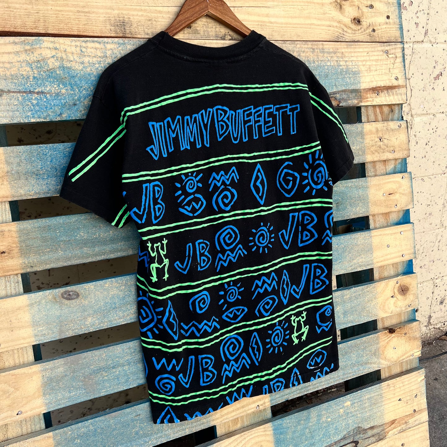 Vintage Jimmy Buffet all over print tour tee