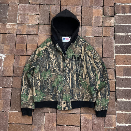 Vintage Budwesier Camo Jacket