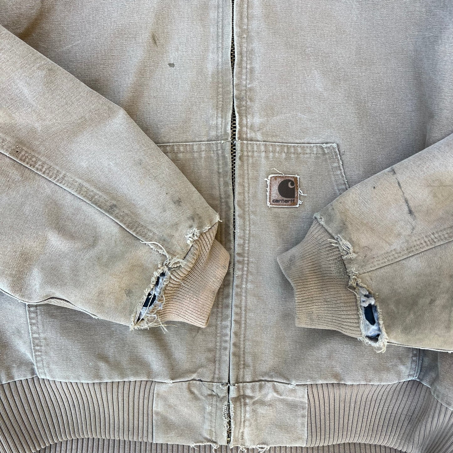 Slight Distressed Khaki Carhartt Jacket