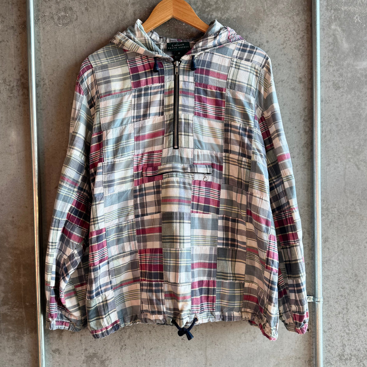 Polo Madras Anorak Pullover